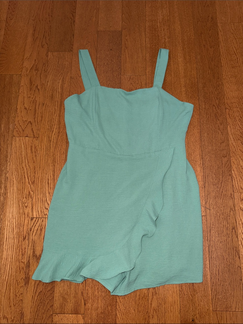 Altar'd State Mint Green Ruffle Romper